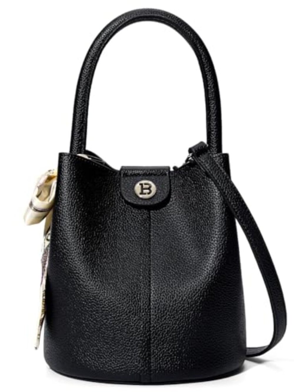 Small Bucket Crossbody Bag Detachable Strap Foldable Travel Purse